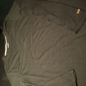 Omni Wool Men's top long sleeve like new condition sz L Black